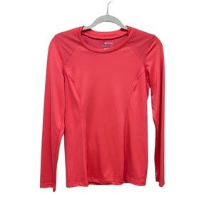 Columbia Freezer Coil Women’s T-Shirt Long Sleeve Color Coral Size Small